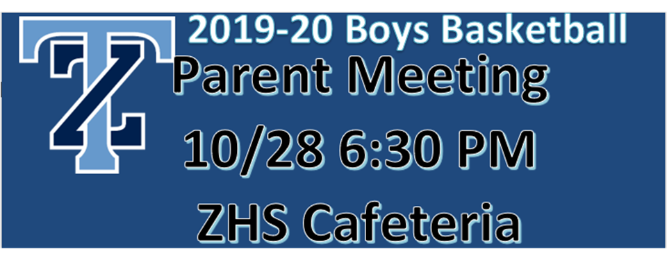 Parent/Player Meeting in Late October