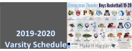 2019-2020 Schedule